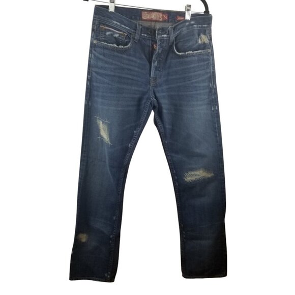 Vintage Lucky Legend 80318  Women's Salvage Seam Straight Button Fly Jeans Sz 31 - Picture 1 of 12
